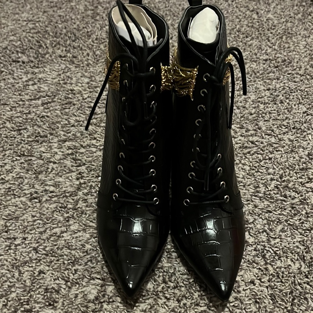 Black and Gold booties
